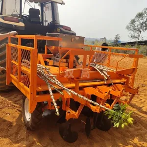 Fabrika doğrudan satış Cassava ekim makinesi Cassava ekici 2 satır traktör manyok tohumlama makineleri için