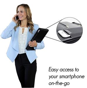 Bán Sỉ Bao Đựng Tài Liệu Da PU L A4 Bao Đựng Máy Tính Bảng Đa Năng Tùy Chỉnh Cỡ Chữ Cái Có Ngăn Đựng Thẻ - Product Image 5