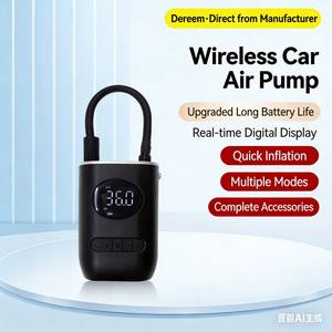 Nuevo Compresor de Aire Portátil Inalámbrico de 12V para Auto con Manómetro Digital ABS y Apagado Automático, Monitor de Presión de Neumáticos para Auto y Bicicleta - Product Image 4