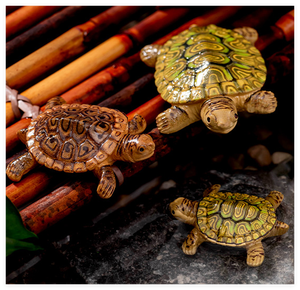 Figuras a granel para la playa Linda resina pastel Topper océano tema decorativo jardín tortuga criaturas animales marinos miniatura chico juguete - Product Image 6
