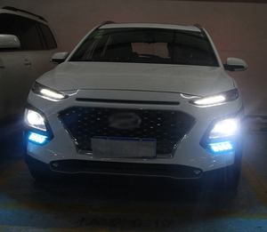 Luz de circulación diurna LED DRL modificada para coche con lámpara antiniebla de señal de giro amarilla para <span class=keywords><strong>Hyundai</strong></span> ENCINO 218-2019 - Product Image 4
