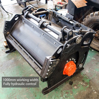 Fraiseuse à asphalte hydraulique pour chargeuse compacte, à débit élevé et attache rapide