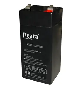 Batterie Rechargeable au plomb 4v 4ah 20hr, petite taille, sans entretien