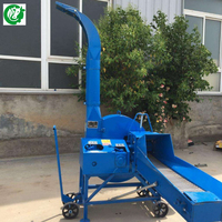 Nouvelle machine à couper le foin mobile à moteur diesel, construction en acier allié, broyeur de paille à haute efficacité pour l'alimentation animale