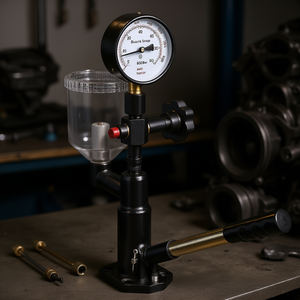 Manómetro de Doble Escala 600 Bar 8900 PSI para Probador de Inyectores Diésel, Herramienta de Prueba de Presión de Apertura de Boquillas para Diagnóstico del Sistema de Combustible - Product Image 2