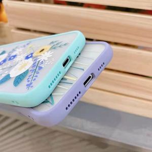 Nuova custodia posteriore smerigliata con motivo floreale in plastica dura per <span class=keywords><strong>Apple</strong></span> <span class=keywords><strong>iPhone</strong></span> 7 8 X XR 11 <span class=keywords><strong>12</strong></span> 13 14 - Product Image 2