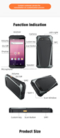 Terminal PDA Android Robusto OEM con Lector RFID LF de 125Khz y 134.2Khz, Compatible con SDK, para Control de Acceso y Etiquetas de Oreja de Ganado