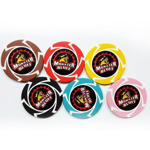 Fichas de Póker de Cerámica Nuevas de 39 mm, 10 g y 14 g con Valor en Euros, Superficie Lisa Profesional, Personalizadas para <span class=keywords><strong>Casino</strong></span>, Venta al Por Mayor de Fábrica - Product Image 5