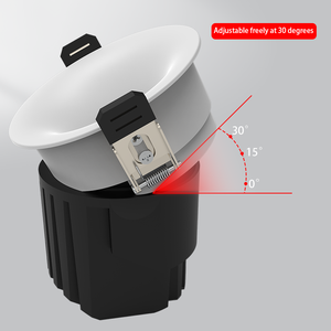 Plafonniers encastrés LED COB anti-éblouissement en aluminium pour hôtel - Product Image 1