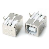 Connecteur USB carte enfichable prise femelle USBBF coque fer 90 degrés cuivre ordinateur imprimante connecteur D-port sortie d'usine