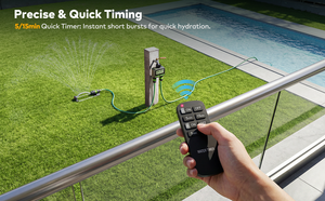 เซ็นเซอร์ RF 4 โซน WD01 โซลาร์ไวไฟ Tuya ระบบรดน้ำอัตโนมัติแบบกลไก พร้อมเต้ารับไฟฟ้า วาล์วปิดน้ำ ตั้งเวลา ขวดน้ำ ระบบหน่วงเวลาเมื่อฝนตก - Product Image 2