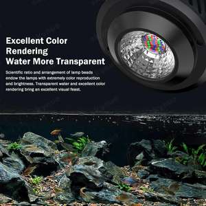 KASSRAY Lampe d'<span class=keywords><strong>aquarium</strong></span> à lumière naturelle WRGB haute couleur WiFi Bluetooth Plantée Timed Gradation Explosion Stream Tank <span class=keywords><strong>Aquarium</strong></span> Lamp - Product Image 4