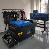 Nouvelle machine d'impression numérique automatique DTF à encre pigmentée blanche 60 cm avec secoueur de poudre, tête d'impression I3200 pour imprimante DTF Enjet