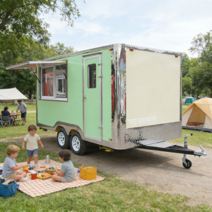 High Temperature Resistant Food Service <b>Trailer</b> Commercial Mobile Vending Cart - Product Image 1