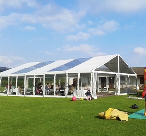 Carpa de Fiesta Blanca con Estructura de Aluminio y Tela de PVC <span class=keywords><strong>para</strong></span> 500 Personas, con Refuerzo Recto, <span class=keywords><strong>para</strong></span> <span class=keywords><strong>Eventos</strong></span> al Aire Libre - Product Image 1
