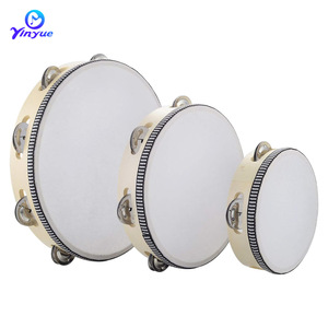 Tambor de percusión Orff de 15cm, tambor de mano de madera para educación temprana, instrumento musical para niños - Product Image 2