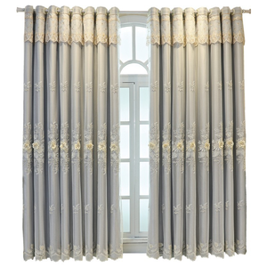 Tùy Chỉnh Châu Âu Thêu Rèm Cửa Hai Lớp Sheer Màn Cửa Sổ Rèm Cửa Phòng Khách Sang Trọng Nhà Phòng Ngủ Bán Buôn - Product Image 1