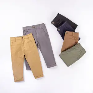กางเกงยีนส์ขายาวสำหรับเด็กผู้ชาย, กางเกงขากางเกงฤดูใบไม้ผลิและฤดูใบไม้ร่วงกางเกงลำลองผ้าคอตตอนแท้2023ใหม่