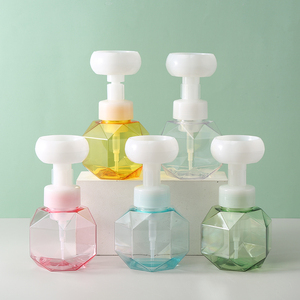 Bottiglia di disinfettante per le <span class=keywords><strong>mani</strong></span> in schiuma di fiori di palma Petg bottiglia di plastica da 300ml <span class=keywords><strong>detergente</strong></span> floreale bottiglia di bolle di mousse separatamente - Product Image 2