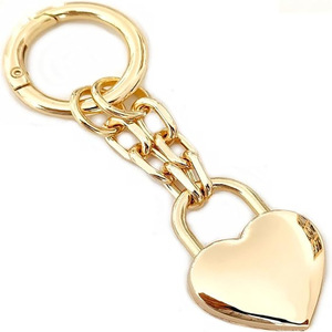 Ưa thích mạ vàng chian túi quyến rũ Món quà lãng mạn thép không gỉ tình yêu trái tim <span class=keywords><strong>Keychain</strong></span> để con gái tôi - Product Image 4