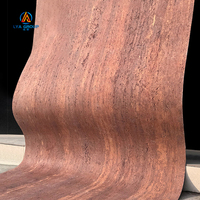 Pierre flexible Mcm Travertine 270 cm, pierre murale extérieure en pierre lunaire, matériau en argile modifié en forme de champignon, pierre flexible naturelle