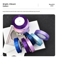 Ruban en satin de polyester de 5/8 pouces en gros - Ruban de soie coloré pour gâteaux de mariage et projets de bricolage