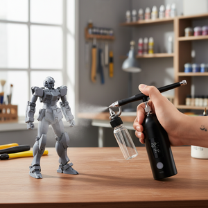 Aerógrafo Profesional <span class=keywords><strong>de</strong></span> Alta Atomización y Sin Obstrucciones para Pintura <span class=keywords><strong>de</strong></span> Modelos y Kits <span class=keywords><strong>Gundam</strong></span> con 3 Modos <span class=keywords><strong>de</strong></span> Velocidad y Carga USB-C - Product Image 1