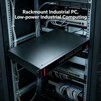 Ordinateur industriel embarqué 1U 19 pouces pour montage en rack, X86 sans ventilateur, 4 ports COM RS485 CAN, 4 ports Gigabit, alimentation redondante, 40-75°C