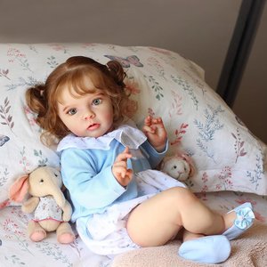 Poupées <span class=keywords><strong>Reborn</strong></span> pour bébé fille de 60 cm de l'usine Lifereborn, corps souple en silicone vinyle, poupées <span class=keywords><strong>Reborn</strong></span> pour cadeaux - Product Image 3