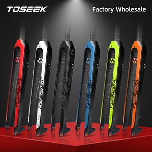 Fourche rigide de vélo VTT en fibre de carbone T700 26/27.5/<span class=keywords><strong>29</strong></span> pouces, tige droite 28.6mm, axe QR 9 x 100mm, axe traversant 15mm x 100mm, légère - Product Image 1