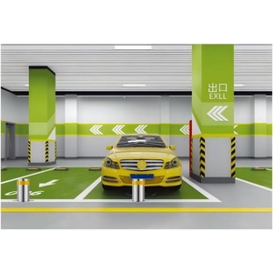 Borne hydraulique automatique pour parking scolaire, bloqueur de route télescopique, colonne élévatrice flexible, style coulissant ouvert - Product Image 3