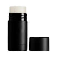 Finition en caoutchouc, lot de pièces, 6g/15g/30g/50g/75g, contenant pour baguettes de déodorant et produits cosmétiques, finition en caoutchouc mat ou noir