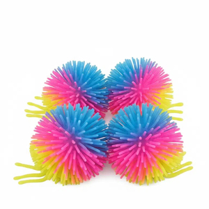 Juguete Antiestrés de Araña Colorida Brillante para Halloween, Araña Peluda Triple de TPR para Niños de 5 a 7 Años, Unisex - Product Image 6