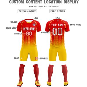 Maillot de football personnalisé avec nom, numéro et logo, sublimé, col en V, anti-transpiration, unisexe, pour adultes et enfants, uniforme d'entraînement - Product Image 3