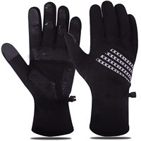 Gants d'hiver en polyester pour hommes, respirants, thermiques, antidérapants, imperméables, à écran tactile, pour le sport, le cyclisme, la randonnée