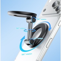 Support magnétique double face pour téléphone de voiture, support circulaire rotatif à 360 degrés pour tableau de bord, support de navigation multifonctionnel