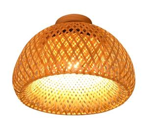 D23,6-дюймовый китайский чайный бамбуковый ткацкий и бамбуковый художественный светодиодный потолочный светильник в стиле ретро деревенский персонализированный креативный потолочный светильник - Product Image 2
