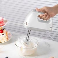 Mixer tangan listrik 7 kecepatan, wadah penyimpanan Stainless Steel & Snap-On untuk memanggang & mencampur