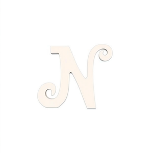 Lettera Decorativa N in Legno di Ilan 14,5 Cm per Arredamento Casa - Product Image 2