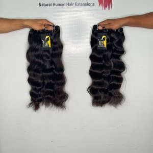ผมอินเดียแท้คุณภาพสูงขายส่ง, ผมมนุษย์แบบ Body Wave, ผมอินเดียแท้แบบตรง แบบหยักศก แบบลอน - Product Image 1
