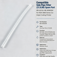 Filtre latéral compatible KB-HCN0394 (21.5L90) pièce de rechange pour imprimante jet d'encre CIJ série KGK 3000