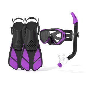Juego de 3 Piezas de Equipo de Snorkel, Máscara de <span class=keywords><strong>Buceo</strong></span> Ajustable, Aletas de Natación y Tubo de Respiración para Adultos - Product Image 3