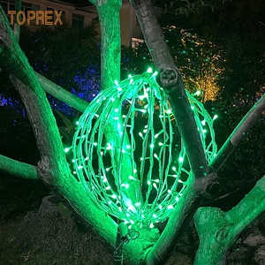 Ý Tưởng Mới Lớn <span class=keywords><strong>LED</strong></span> Chuỗi Đèn Kỳ Nghỉ Bóng <span class=keywords><strong>LED</strong></span> Vườn Tổ Chức Sự Kiện Trang Trí 3D Ngoài Trời Sử Dụng Rõ Ràng Giáng Sinh Đồ Trang Trí Bóng Ánh Sáng - Product Image 3