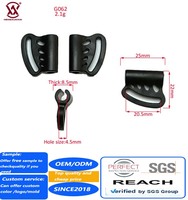 Accessoires pour sac à dos Sangle de corde coulissante Extrémités de cordon verrouillable Ajusteur de sangle 20mm Boucle d'arrêt en plastique