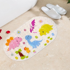 Tapis de sol antidérapant et résistant à l'eau pour salle de bain, motif dessin animé, 69x39cm, pour enfants, ne se décolore pas, lavable en machine - Product Image 3