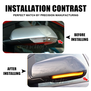 2 Piezas de Luces LED Dinámicas de 12V para Espejo Retrovisor, Indicador de Señal de Giro para V W Polo Mk4 FL Vento 2005-2010 Skoda Octavia 2004-2010 - Product Image 3