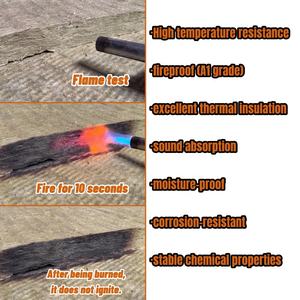 Minerale wolpaneel voor binnenwandisolatie, klasse A1 brandwerendheid, 200 kg/m³ - Product Image 5