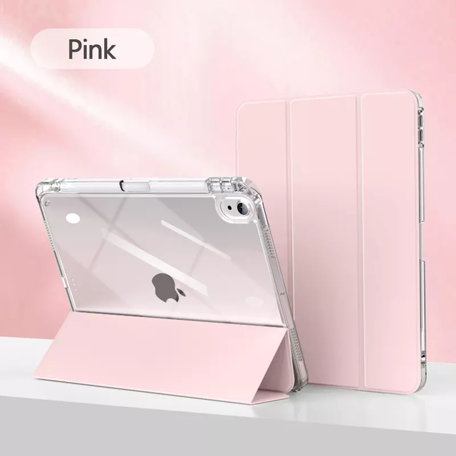 Pencil Holder Case for ipad 10.9" Inch(10th Gen) 2022 with clear Back
