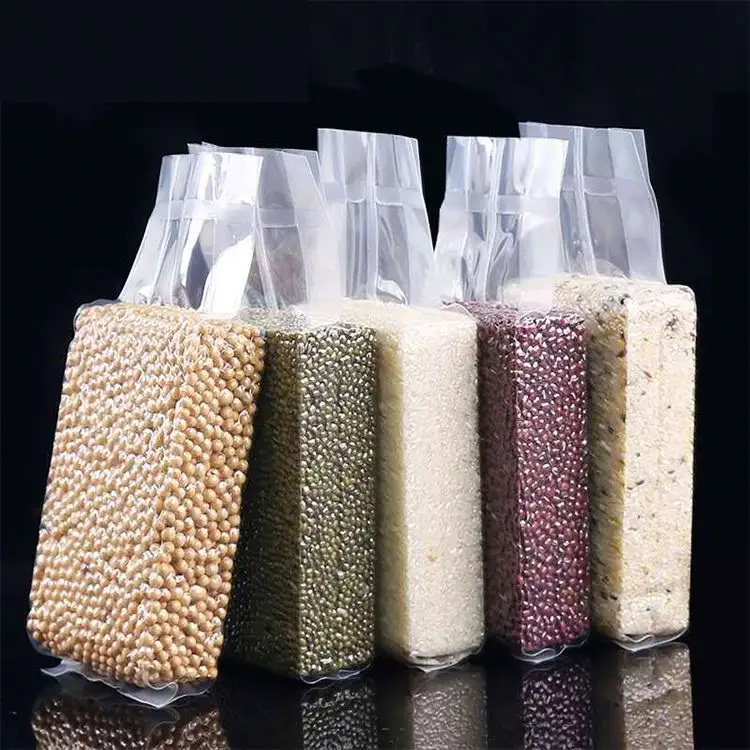 Sacs de riz tissés couleur polypropylène Pp pour Grains de riz farine Pp dappoly 25kg 50kg sac sous vide blanc de haute qualité