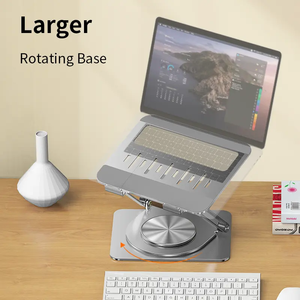 Soporte ergonómico ajustable para ordenador portátil, soporte para ordenador portátil, escritorio vertical, escritura estable, soporte giratorio para ordenador portátil <span class=keywords><strong>360</strong></span> para Mac, HP, Lenovo, Dell, <span class=keywords><strong>Samsung</strong></span> - Product Image 2